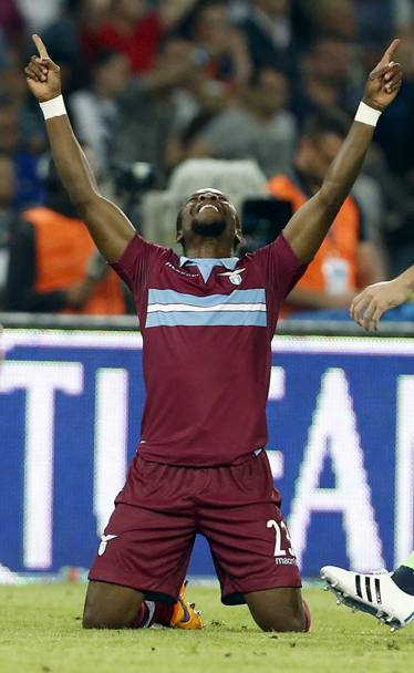 La grande gioia di Onazi dopo il gol partita. Reuters